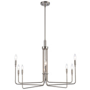 Charlotte 8-Light 36" Chandelier in Brushed Nickel