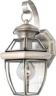 Newbury Small Outdoor Wall Lantern in Pewter