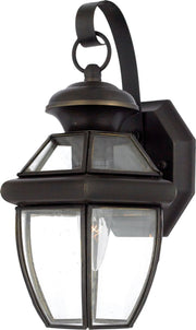 Newbury Small Outdoor Wall Lantern in Medici Bronze