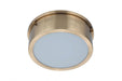 Fenn LED Flushmount in Satin Brass