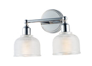 Hollow 2 Light Bath Vanity in Polished Chrome