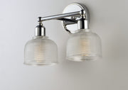 Hollow 2 Light Bath Vanity in Polished Chrome