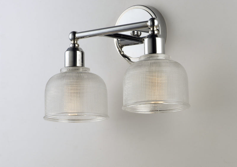 Hollow 2 Light Bath Vanity in Polished Chrome