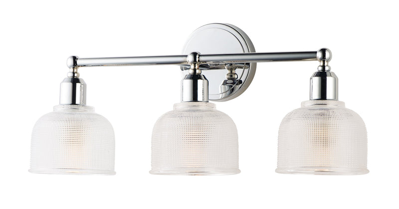 Hollow 3 Light Bath Vanity in Polished Chrome