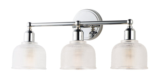 Hollow 3 Light Bath Vanity in Polished Chrome