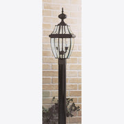 Newbury 2-Light Outdoor Post Lantern in Mystic Black