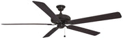 Edgewood 72" Outdoor Ceiling Fan in Dark Bronze / Dark Walnut Blades