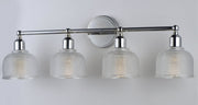 Hollow 4 Light Bath Vanity in Polished Chrome