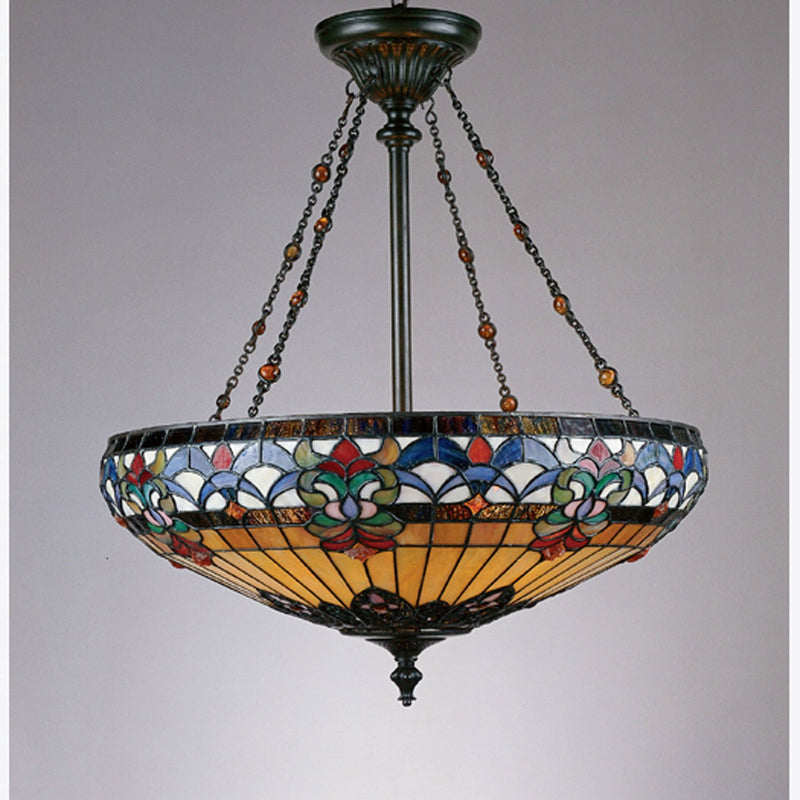 Belle Fleur 4-Light Pendant in Vintage Bronze