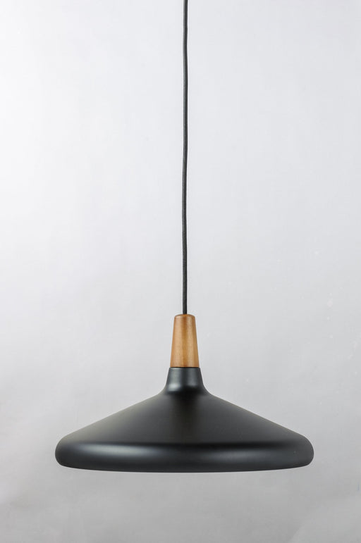 Nordic 15" Pendant in Walnut / Black