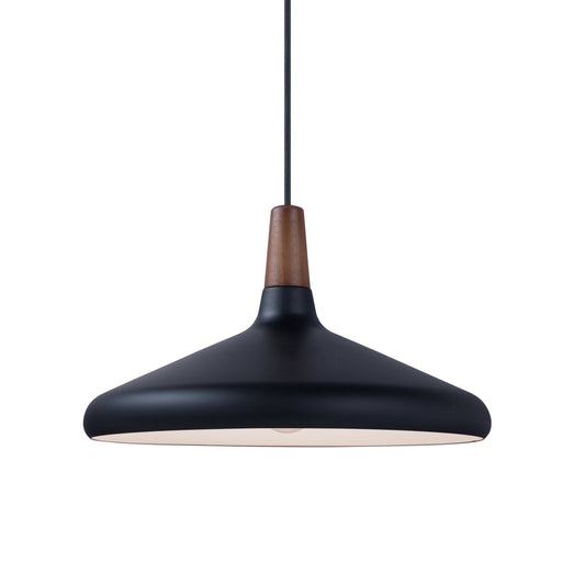 Nordic 15" Pendant in Walnut / Black