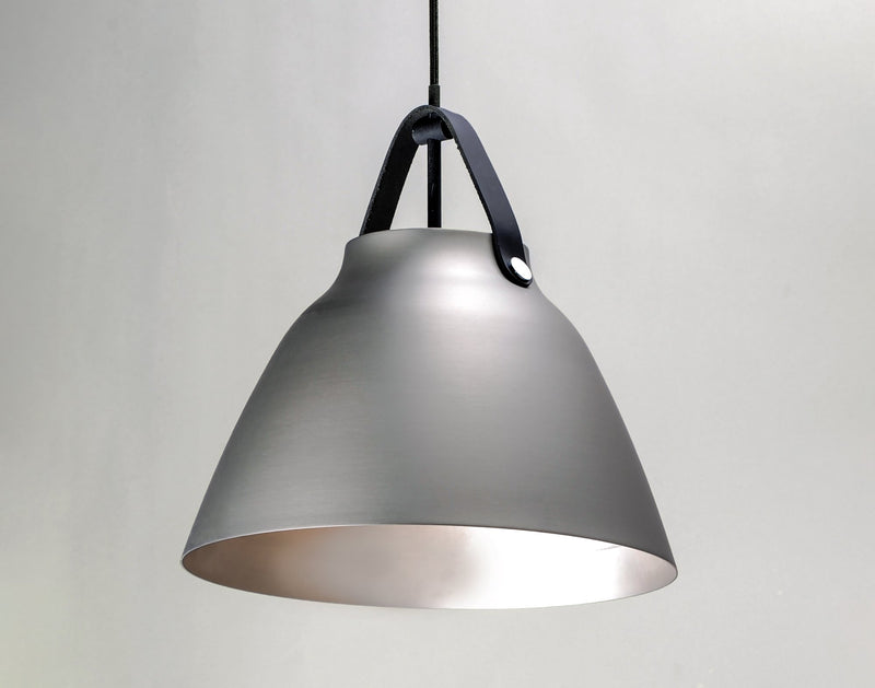 Nordic 14" Pendant in Black / Brushed Platinum