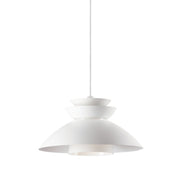 Nordic 14" Pendant with Glass Diffuser in White