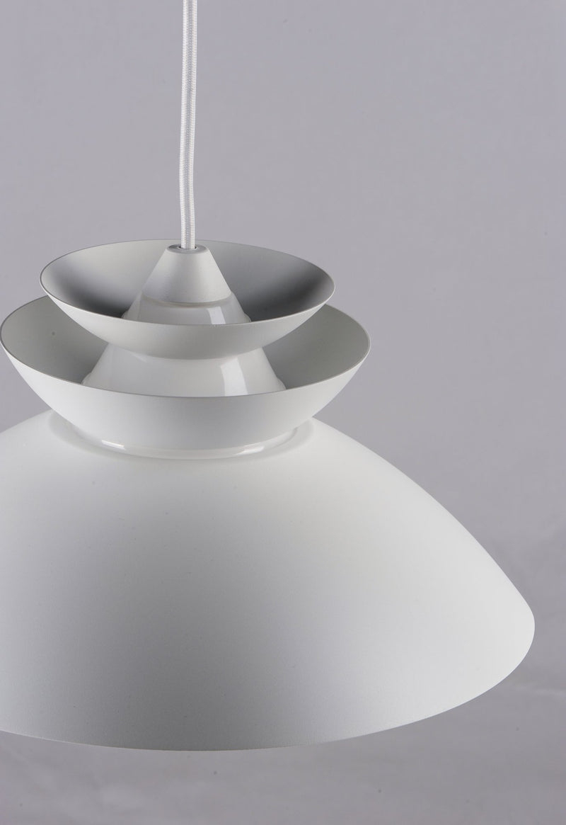 Nordic 14" Pendant with Glass Diffuser in White