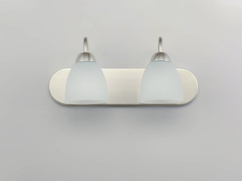 Axis 2 Light Strip Bath Vanity in Satin Nickel