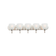 Axis 5 Light Strip Bath Vanity in Satin Nickel
