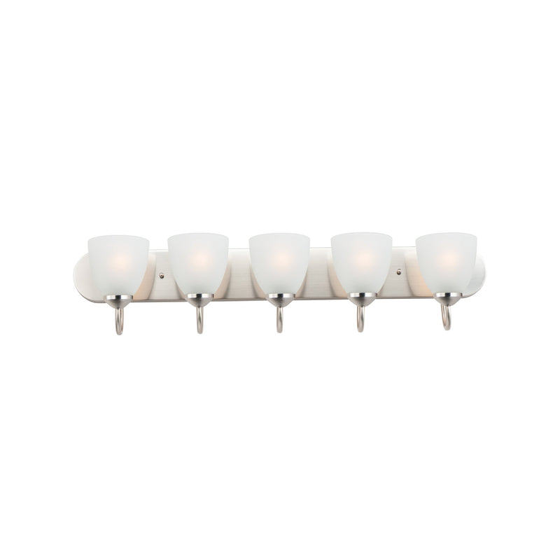 Axis 5 Light Strip Bath Vanity in Satin Nickel