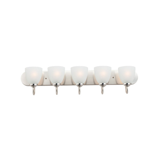 Axis 5 Light Strip Bath Vanity in Satin Nickel