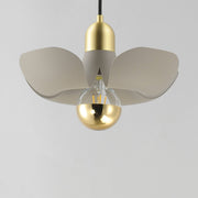 Poppy 12" Pendant in Silver Gold / Satin Brass