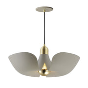 Poppy 18" Pendant (Model 11392) in Silver Gold / Satin Brass