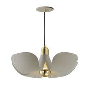 Poppy 18" Pendant (Model 11394) in Silver Gold / Satin Brass