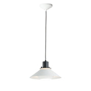 Oslo 11.75" Small Pendant in Black / White