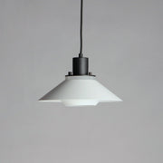 Oslo 11.75" Small Pendant in Black / White
