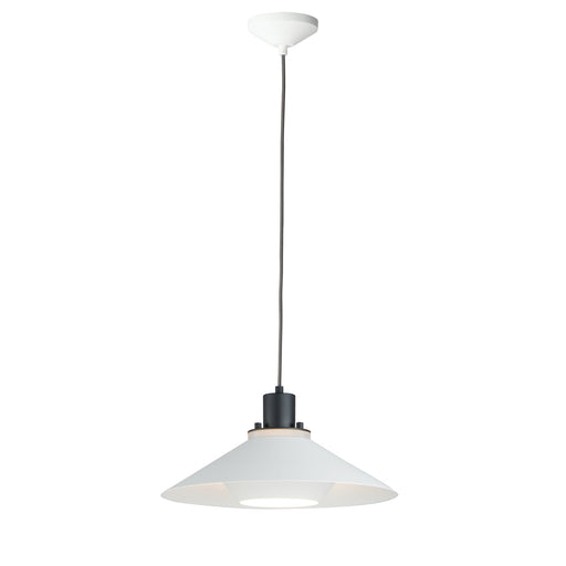 Oslo 15.75" Medium Pendant in Black / White