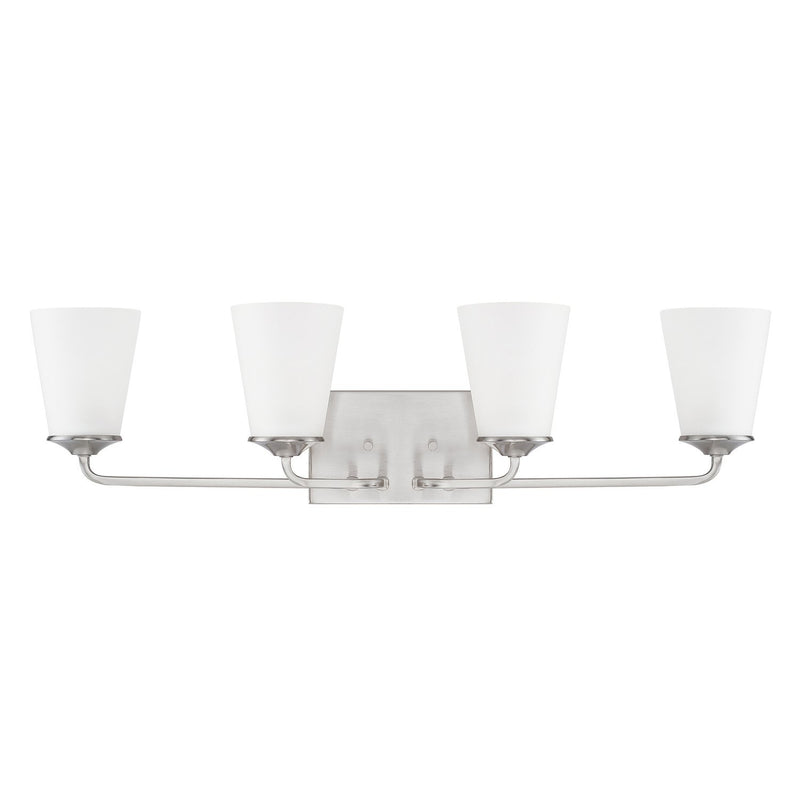 Braylon 4-Light Bath Vanity Light in Brushed Nickel