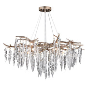 Rainier 5-Light Chandelier in Silver Mist - Lamps Expo