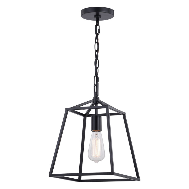 P0311 - Hayes 1-Light Mini Pendant in Black by Vaxcel