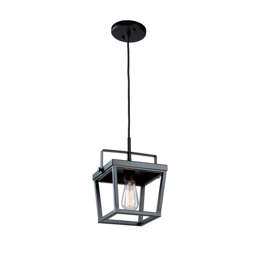 Carriage 8" Lantern Pendant in Black