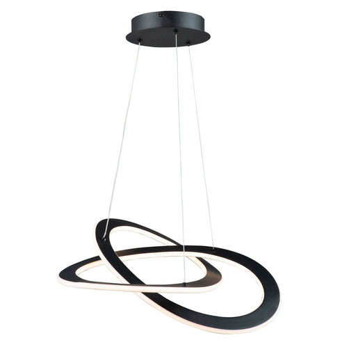 Wave 18" LED Pendant in Black