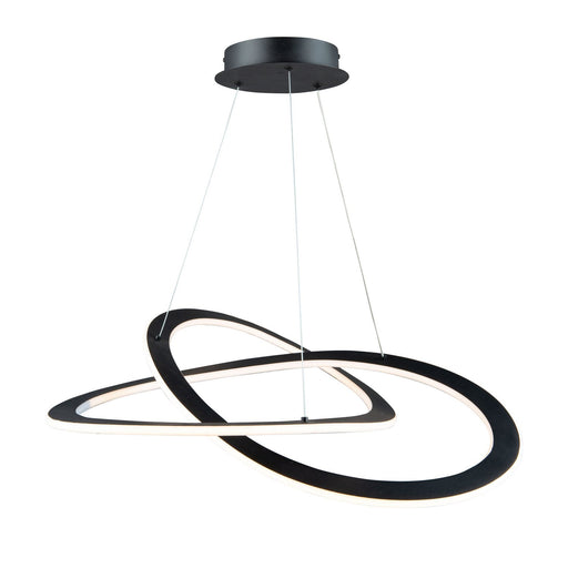 Wave 25.6" LED Pendant in Black