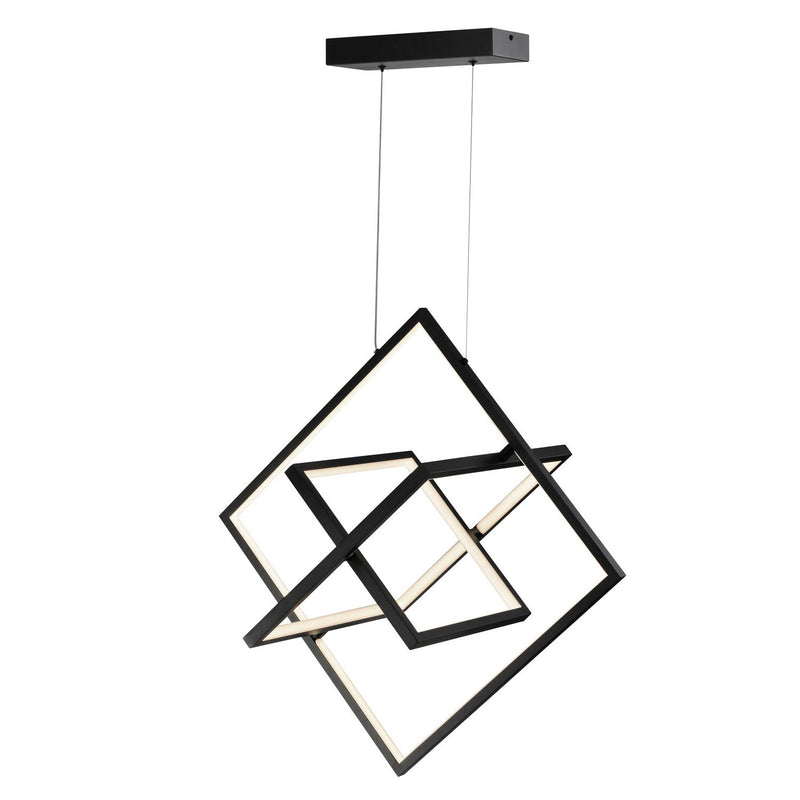 Graymar Medium LED Pendant in Black