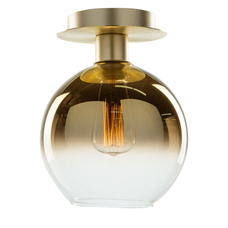 Morning Mist Semi-Flush Mount in Gold