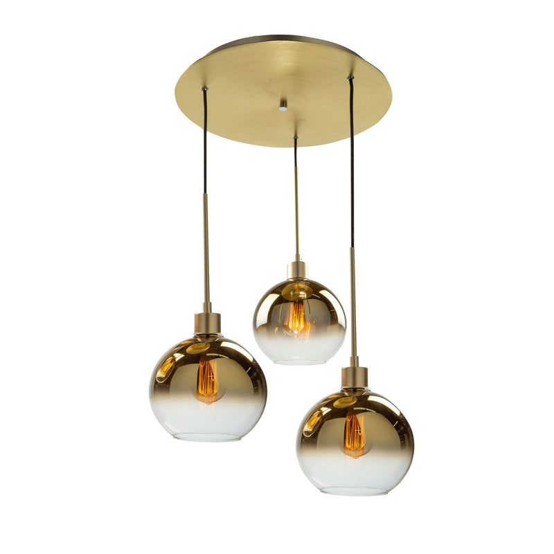 Morning Mist 3-Light Pendant in Gold