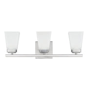Baxley 3-Light Bath Vanity Light in Brushed Nickel