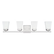 Baxley 4-Light Bath Vanity Light in Brushed Nickel