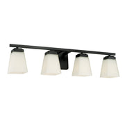 Baxley 4-Light Bath Vanity Light in Matte Black
