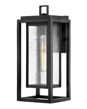 Republic Medium Outdoor Wall Lantern in Black