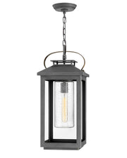Atwater Outdoor Hanging Lantern in Ash Bronze
