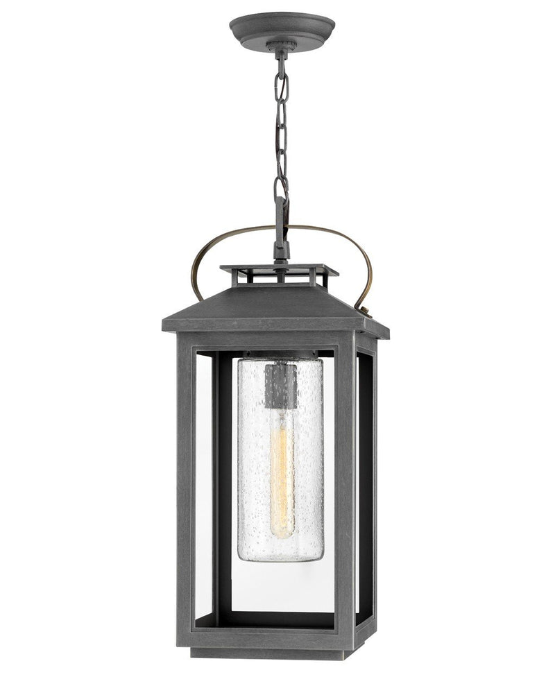 Atwater Outdoor Hanging Lantern in Ash Bronze