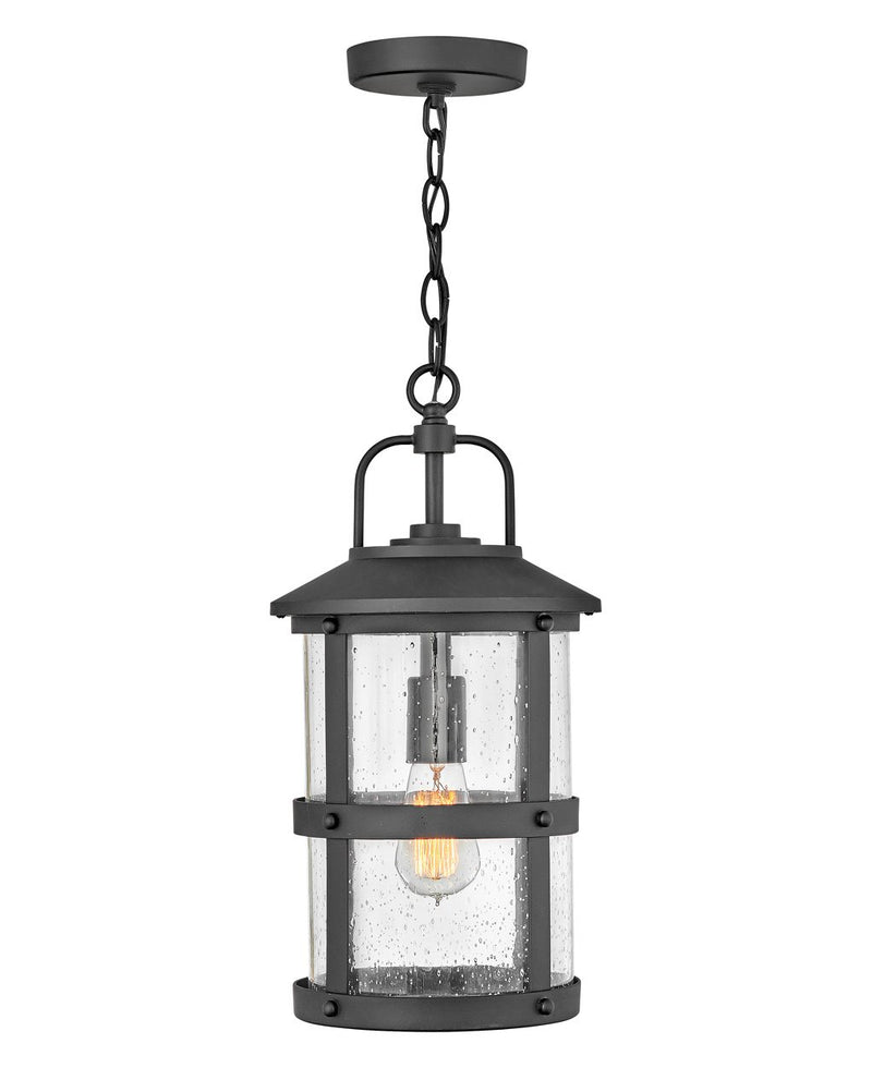Lakehouse Outdoor Hanging Lantern in Black