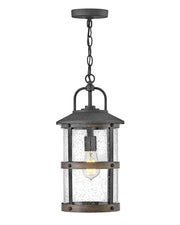 Lakehouse Outdoor Hanging Lantern in Aged Zinc