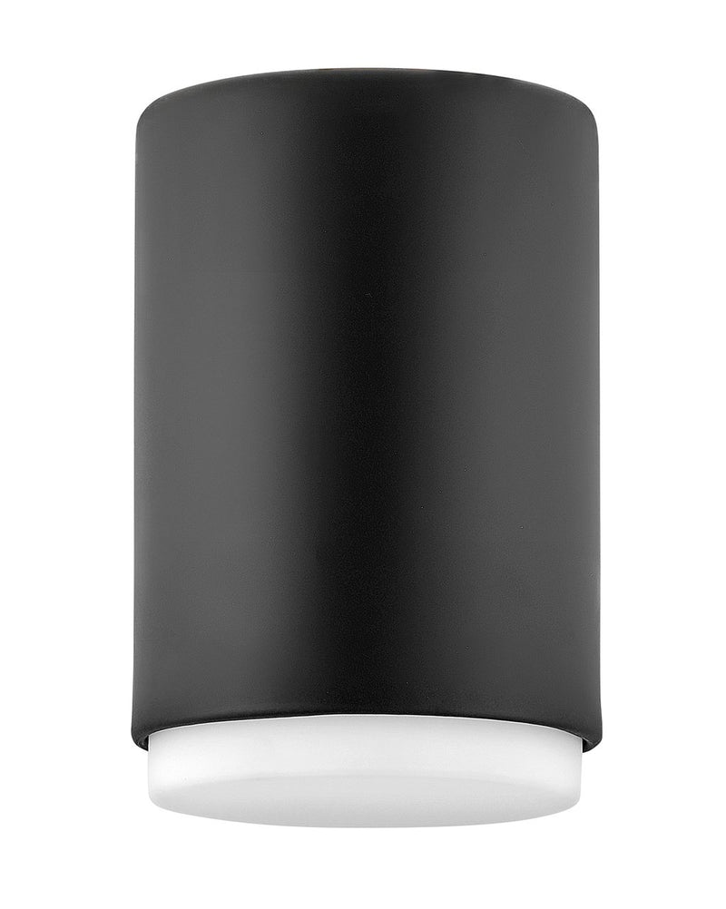 Cedric Tall 5.25" Flush Mount in Black