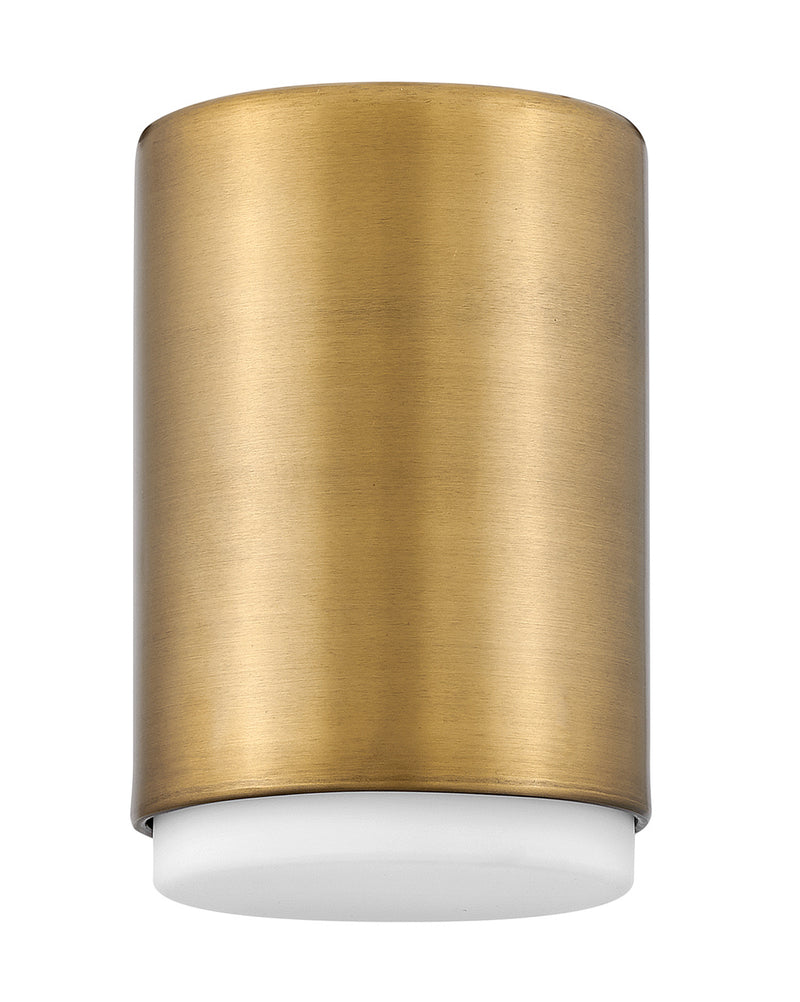 Cedric One Light Flush Mount in Lacquered Brass - Lamps Expo