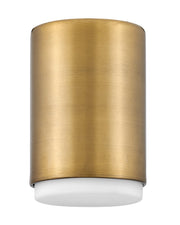 Cedric Tall 5.25" Flush Mount in Lacquered Brass