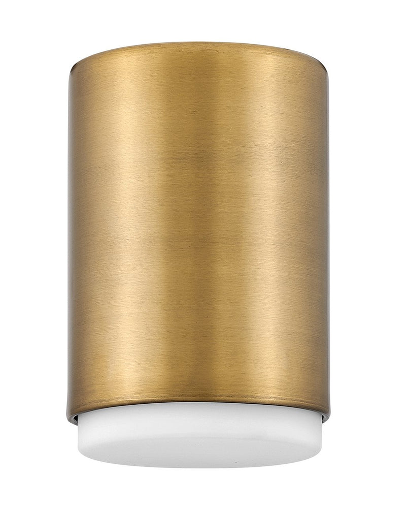 Cedric Tall 5.25" Flush Mount in Lacquered Brass