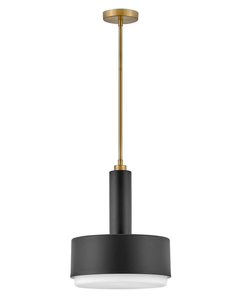 Cedric 2-Light Pendant in Black